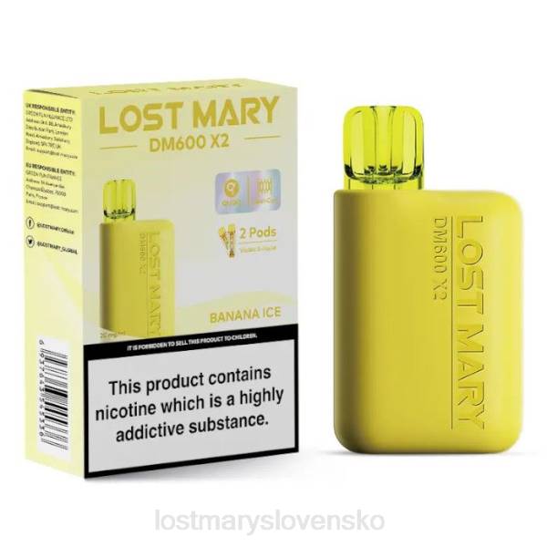 LOST MARY Flavours - banánový ľad Stratená mary dm600 x2 jednorazová vapa 242F187