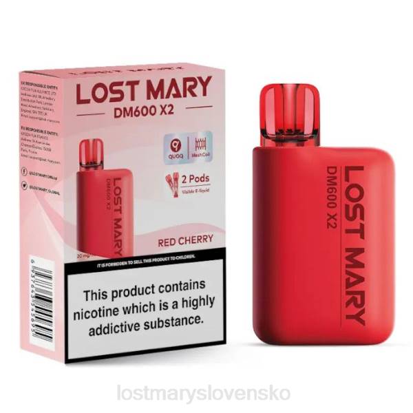 LOST MARY Price - červená čerešňa Stratená mary dm600 x2 jednorazová vapa 242F198