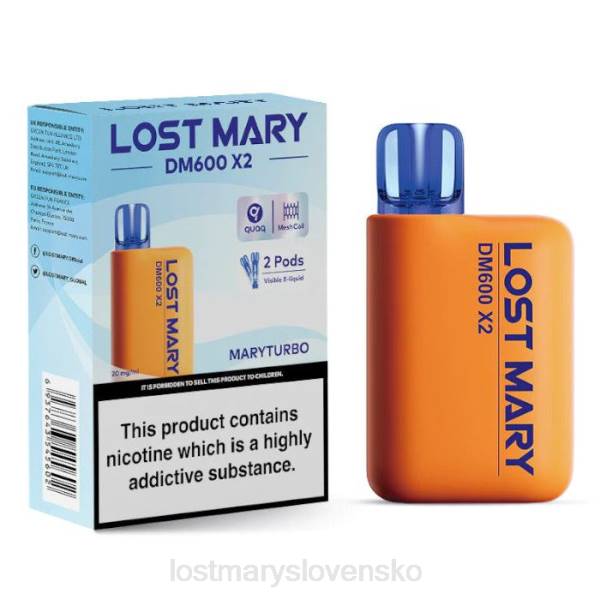 LOST MARY Vape Ingredients - maryturbo Stratená mary dm600 x2 jednorazová vapa 242F195