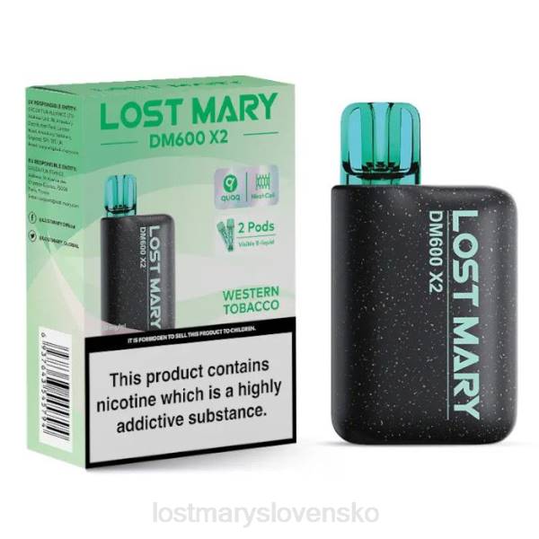 LOST MARY Vape - západný tabak Stratená mary dm600 x2 jednorazová vapa 242F201