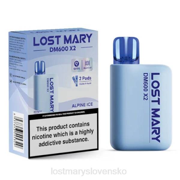 LOST MARY Vapes Flavors - alpský ľad Stratená mary dm600 x2 jednorazová vapa 242F186