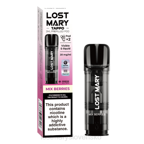 LOST MARY Bratislava - miešať bobule Lost Mary Tappo plnené struky - 20 mg - 2 bal 242F183