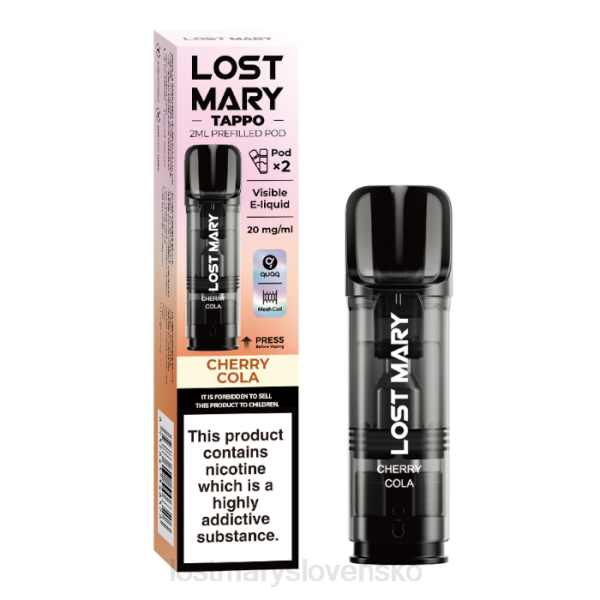 LOST MARY Puffs - čerešňová cola Lost Mary Tappo plnené struky - 20 mg - 2 bal 242F179